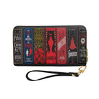 Custom Gothic Classic Book Spines Leather Handbag & Leather Wallet Collection - Personalized Bookish Handbag for Book Lovers