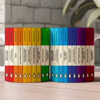 Custom Rainbow Penguin Book Mug - Personalized Mug