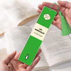 Custom Cover Penguin Book Bookmark For Book Lovers - Custom Acrylic Bookmark With Tassel