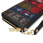 Custom Gothic Classic Book Spines Leather Handbag & Leather Wallet Collection - Personalized Bookish Handbag for Book Lovers
