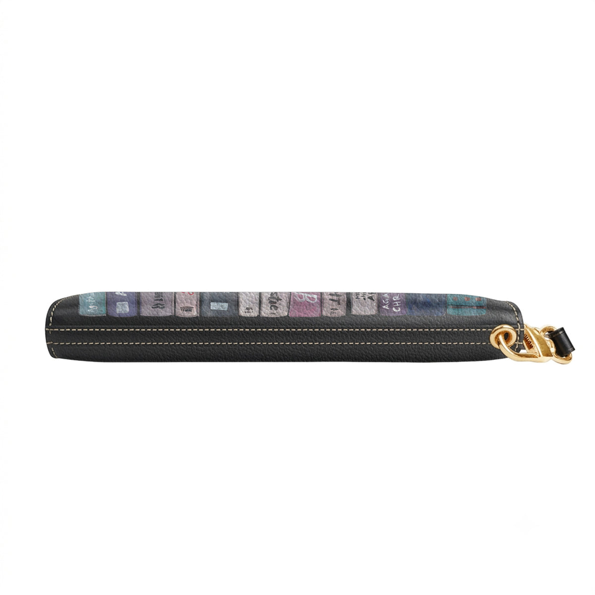 Custom Agatha Christie Classic Book Spines Leather Handbag & Leather Wallet Collection - Personalized Bookish Handbag for Book Lovers