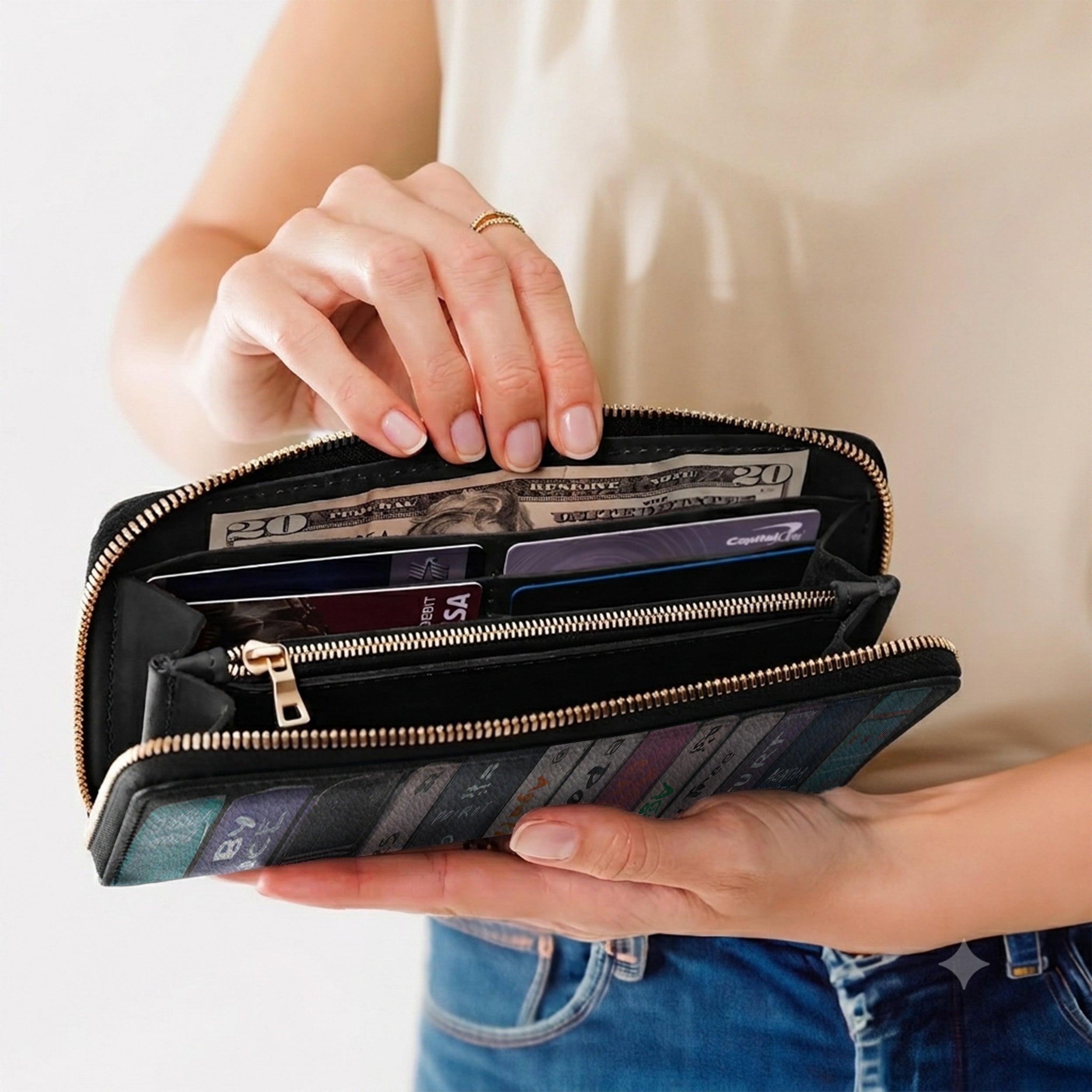 Custom Agatha Christie Classic Book Spines Leather Handbag & Leather Wallet Collection - Personalized Bookish Handbag for Book Lovers