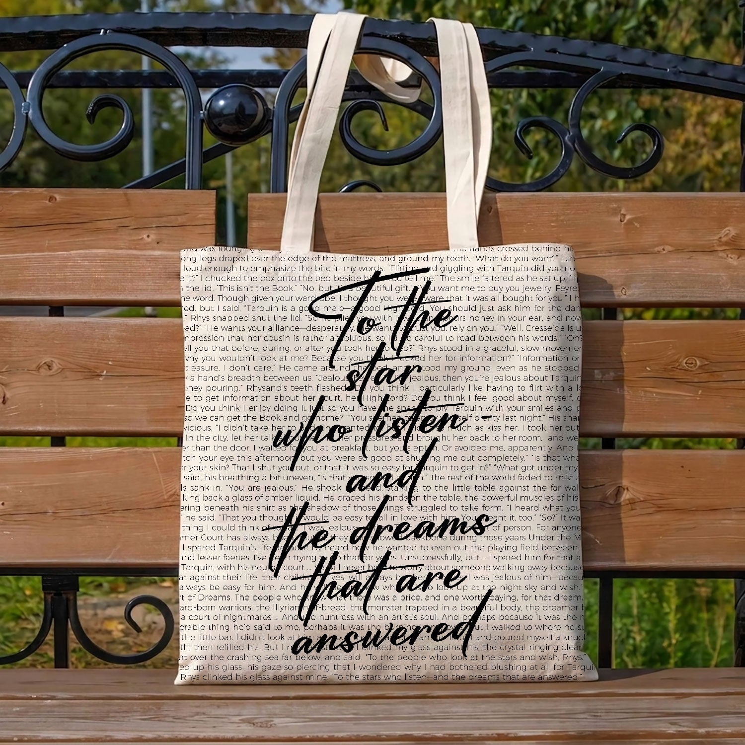 To The Stars Who Listen Tote Bag - Lightweight Reusable Grocery Shopping Cloth Bags With Zip