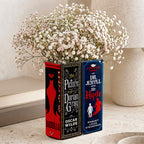 Gothic Classic Book Spines Art Ceramic Book Vase - Dark Literature Book Spines Bookish Decor - Unique Gift for Book Lovers