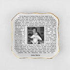 Custom Vintage Photo Jewelry Dish Mother Day Gift - Personalised Trinket Tray Gift for Mom