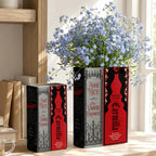 Vampire Classic Book Spines Art Ceramic Book Vase - Horror Book Spines Bookish Decor - Unique Gift for Book Lovers