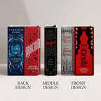 Vampire Classic Book Spines Art Ceramic Book Vase - Horror Book Spines Bookish Decor - Unique Gift for Book Lovers