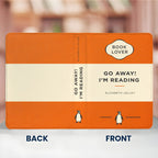 Custom Classic Penguin Book Go Away I'm Reading Kindle Case - Personalized Kindle Case For Book Lovers