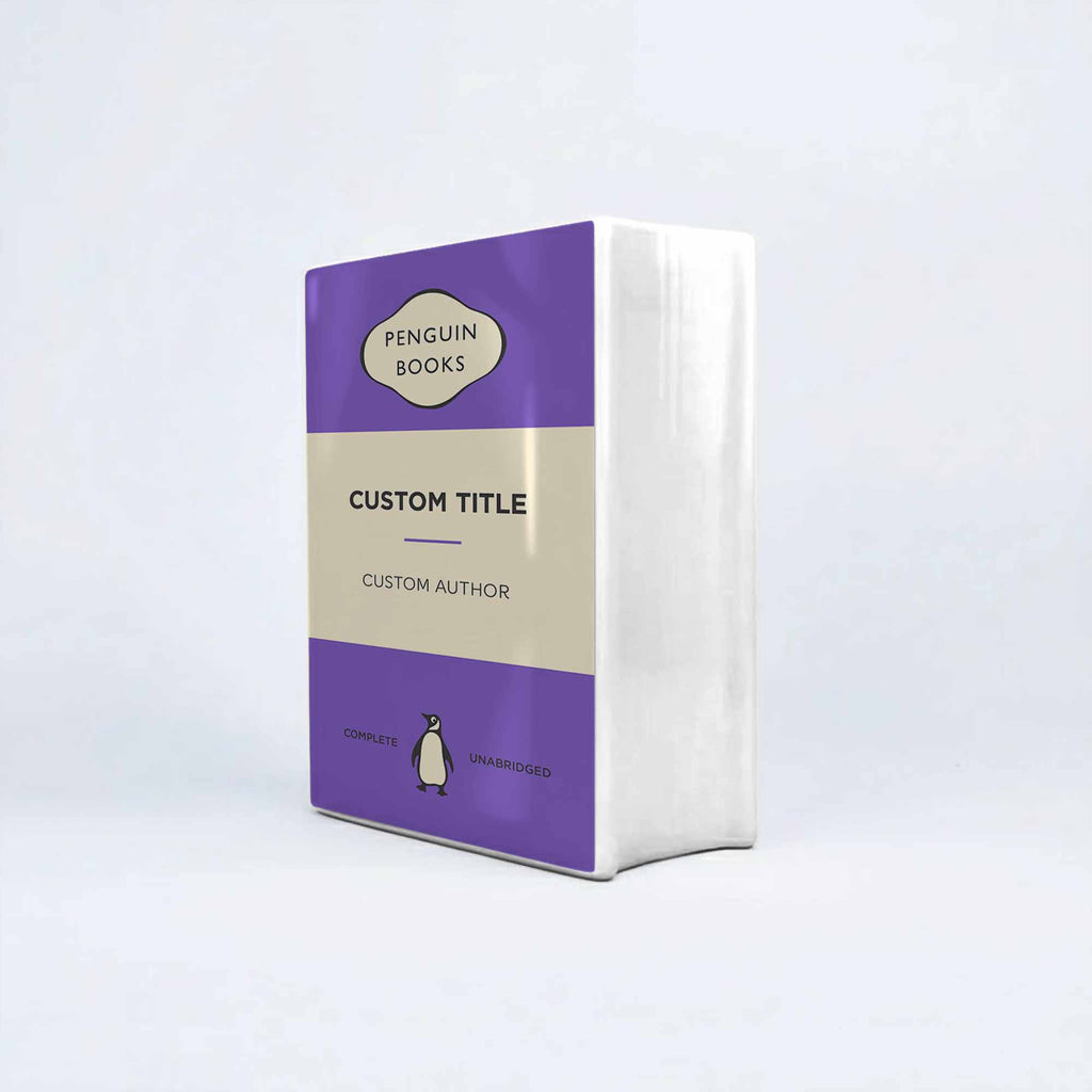 Custom Classic Penguin Book Vase