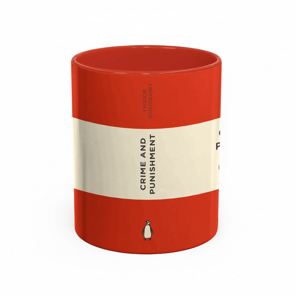 Custom Classic Penguin Book Accent Two-tone Mug - Personalized Two-tone Mug