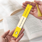 Custom Spine Penguin Book Bookmark For Book Lovers - Custom Acrylic Bookmark With Tassel